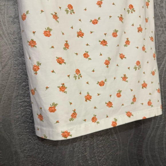 NWT $35 • ASOS Design • Mini Dress • Sleeveless • White Red Floral • Bow • Sz 10 - Picture 6 of 12